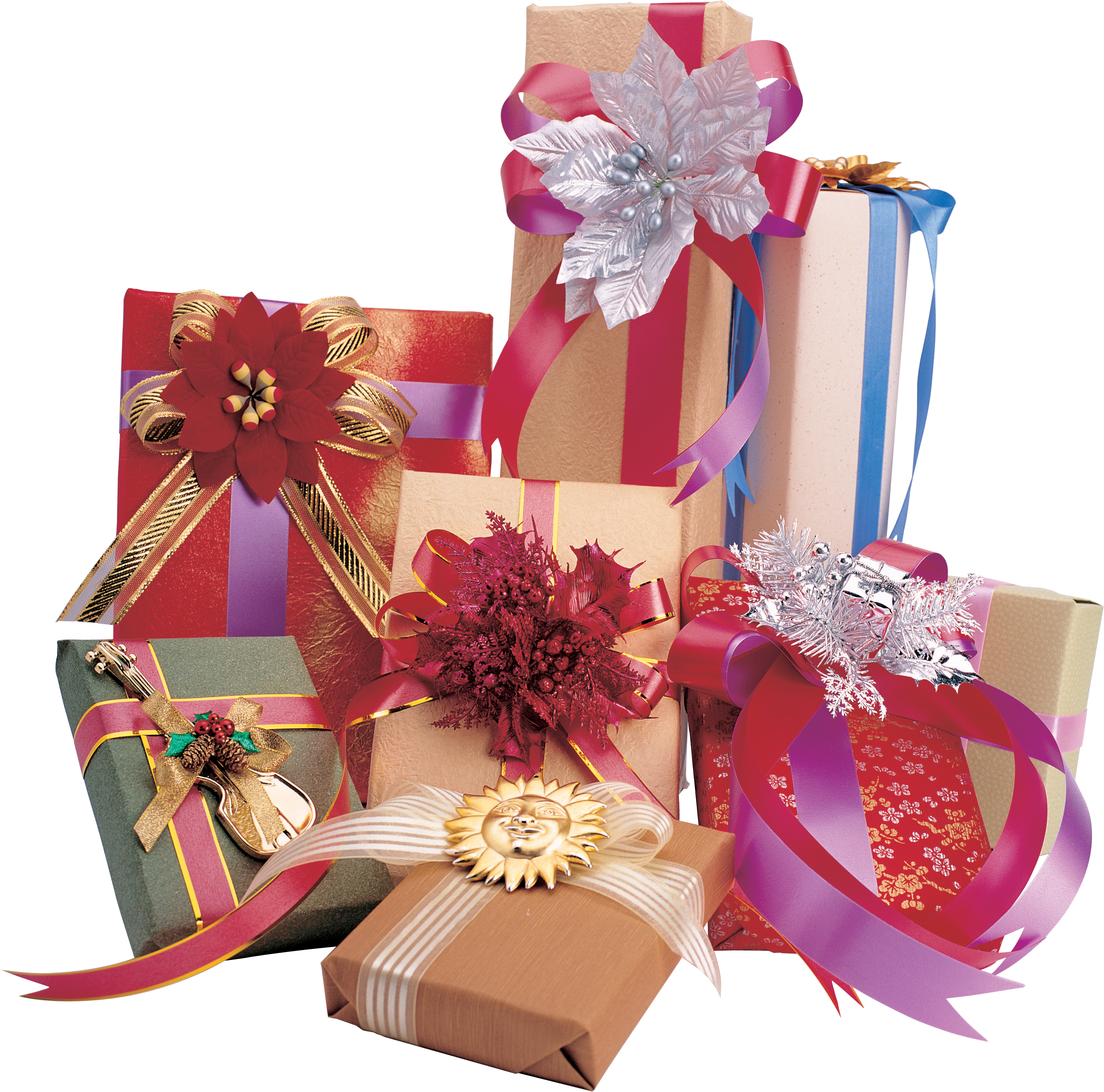 Шагающие подарки. Коробки для подарков. Красивые подарки. Праздничные подарки. Новогодние подарки.